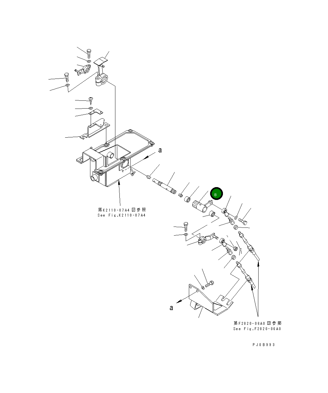 Рычаг 14X-43-12810 Komatsu