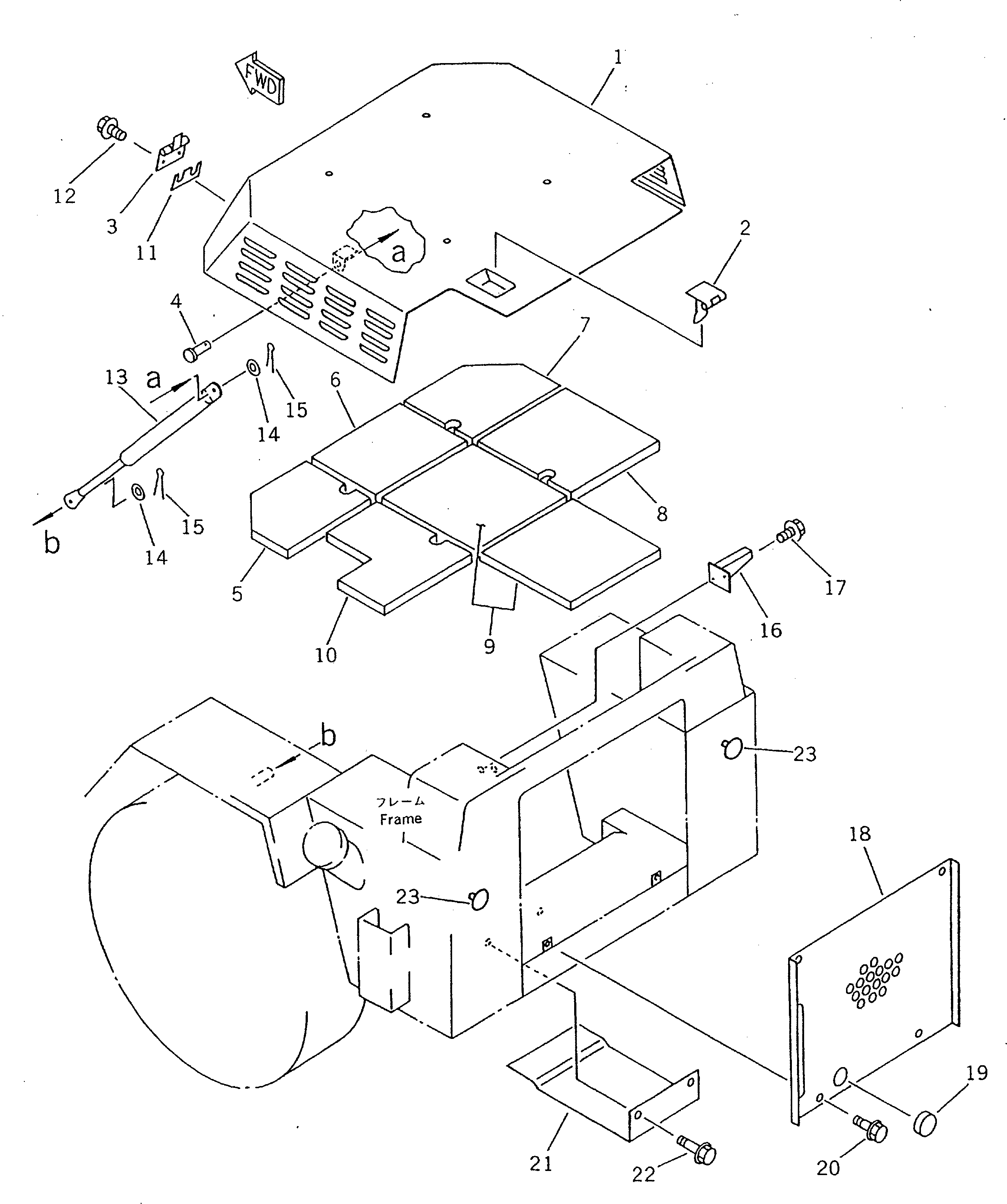 Крышка FF7830-54520 Komatsu