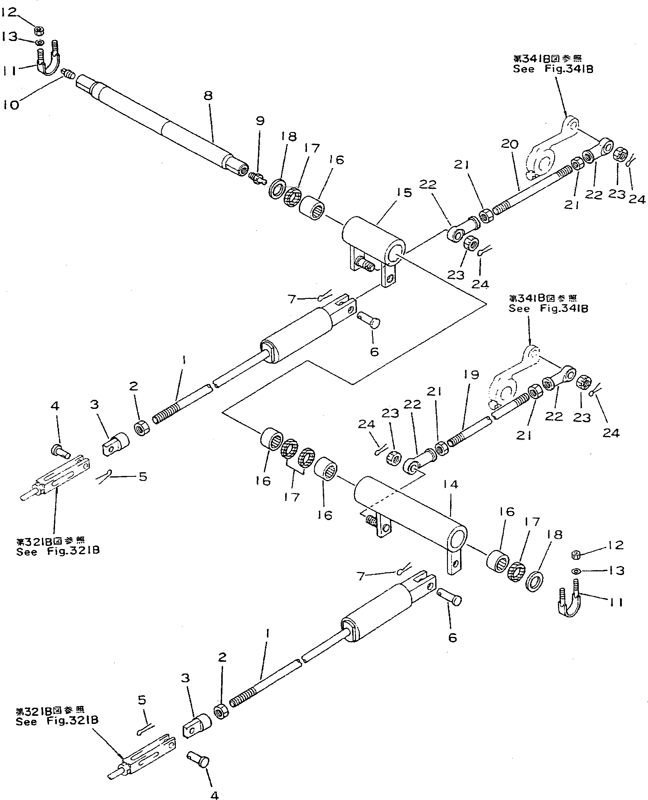 Рычаг 195-43-24610 Komatsu