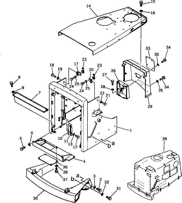 Крышка 196-90-21130 Komatsu