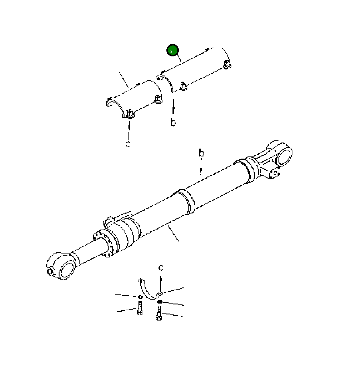 Крышка KV-B121-2370 Komatsu