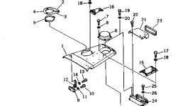 Крышка 195-54-21590 Komatsu