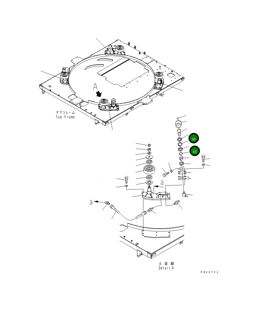 Подшипник 8287-70-4110 Komatsu