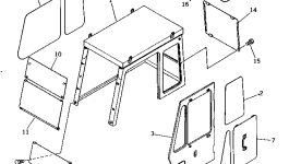 Крышка 205-54-69220 Komatsu