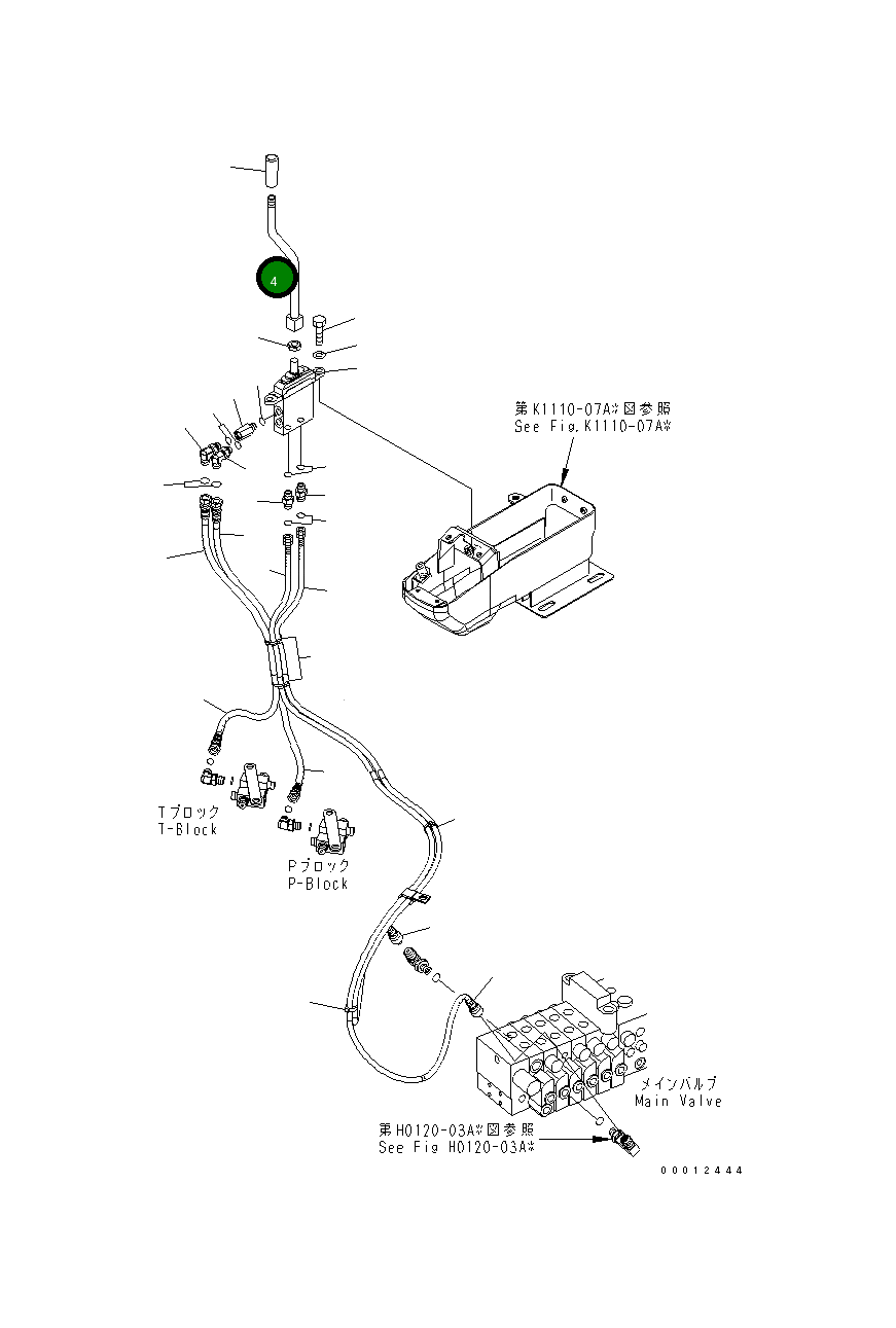 Рычаг 22M-43-21650 Komatsu
