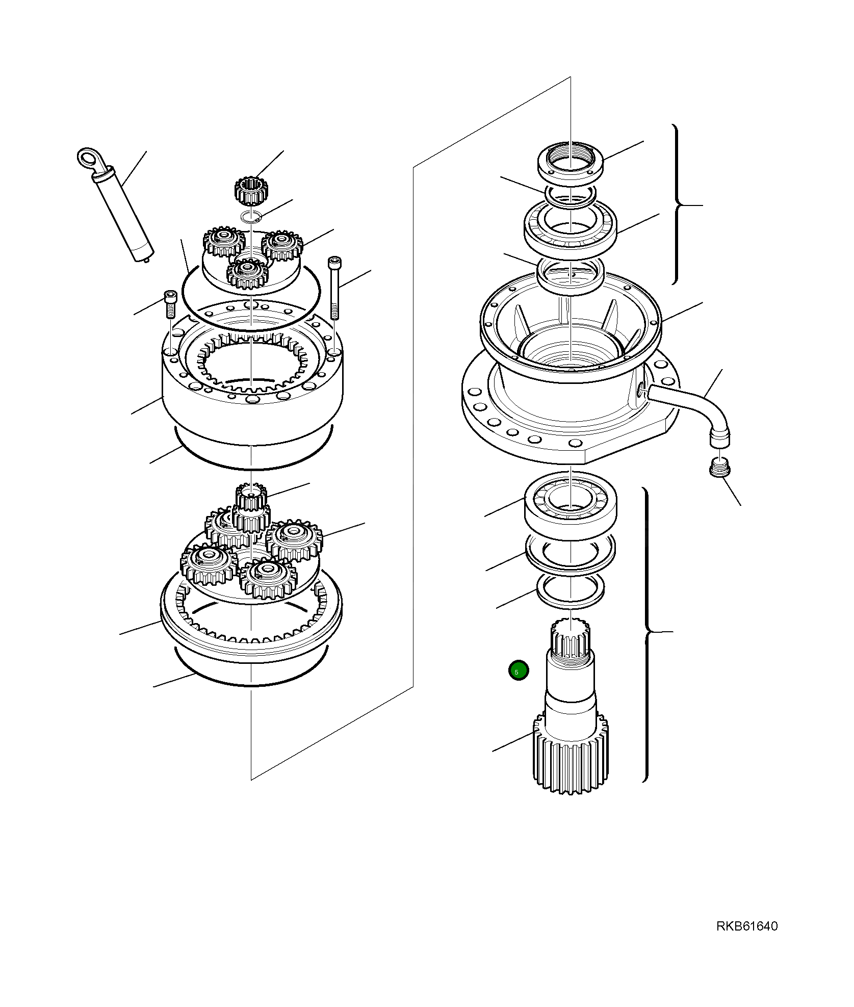 Подшипник 21W-09-R4140 Komatsu