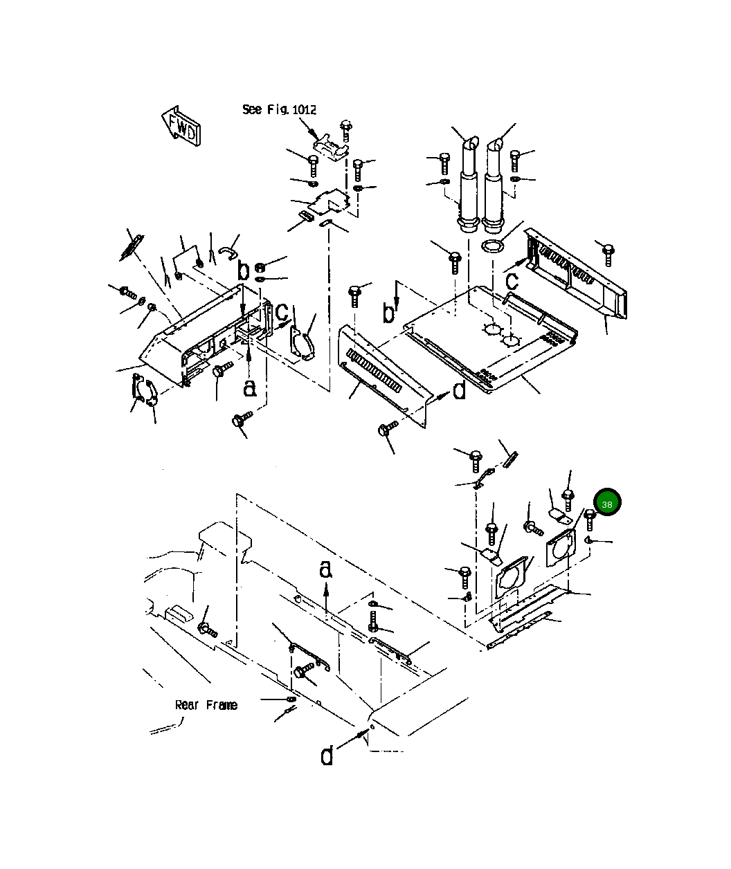 Крышка 427-54-13430  Komatsu