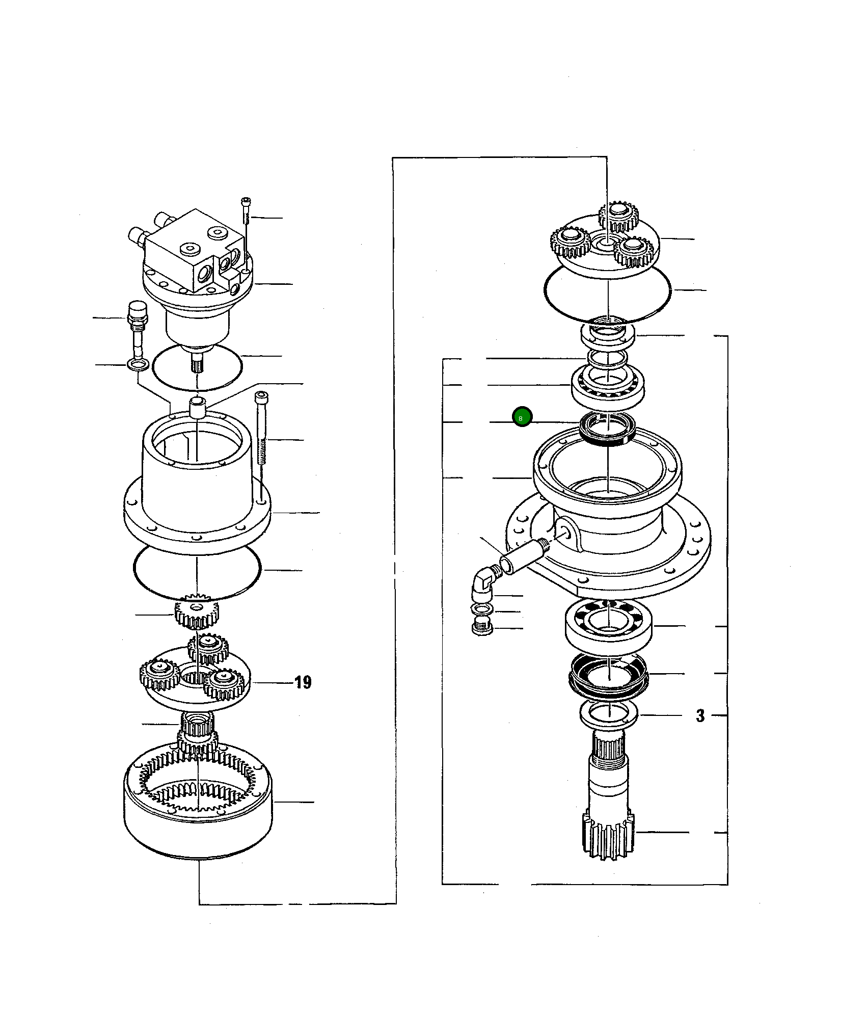 Подшипник 843200458 Komatsu
