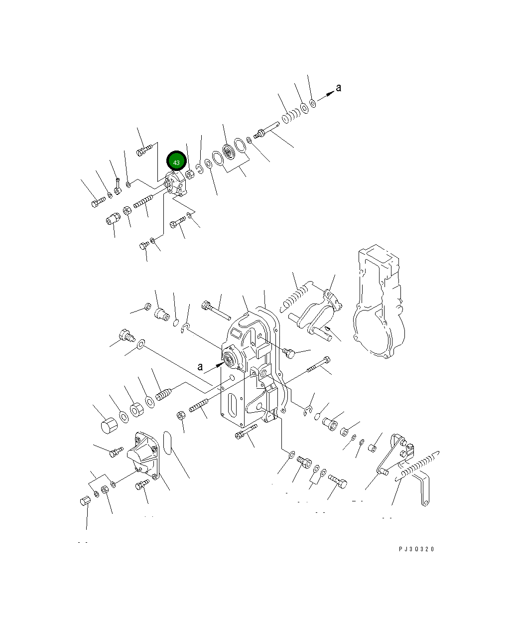 Крышка DK154404-3900 Komatsu