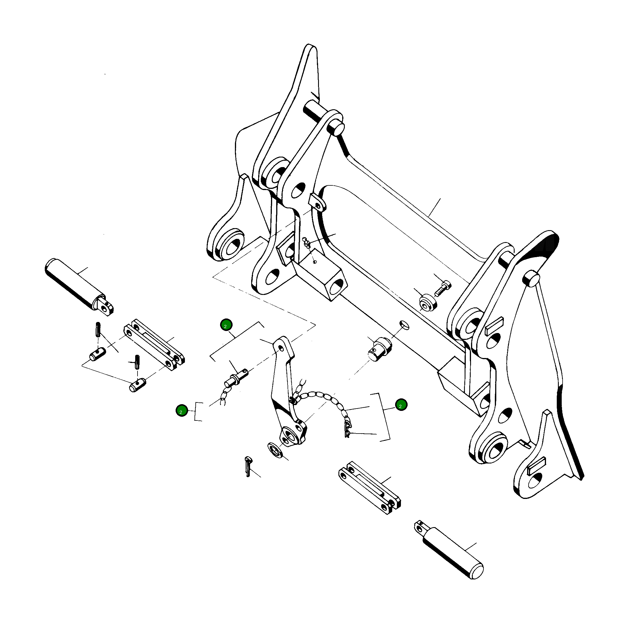 Рычаг 2938806M91  Komatsu