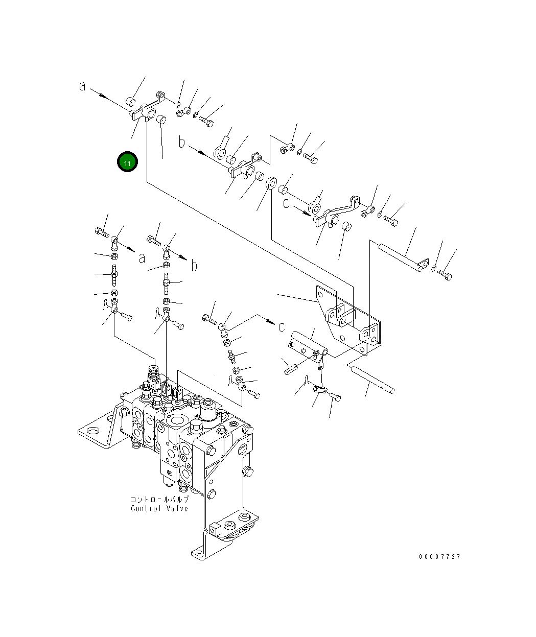 Рычаг 134-43-64140 Komatsu