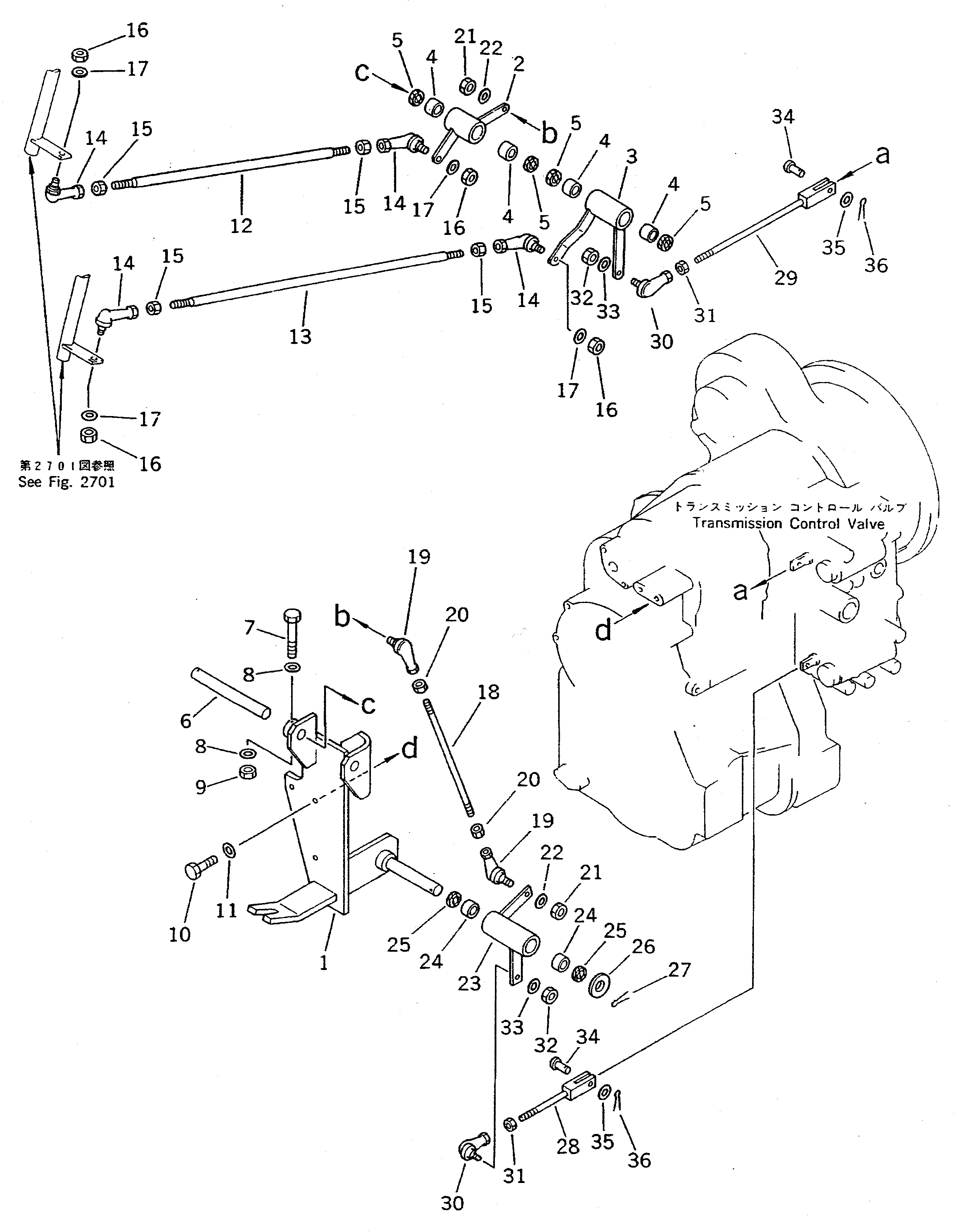 Рычаг 415-43-16211 Komatsu