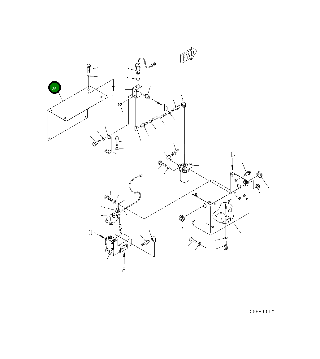 Крышка 8296-79-1140 Komatsu