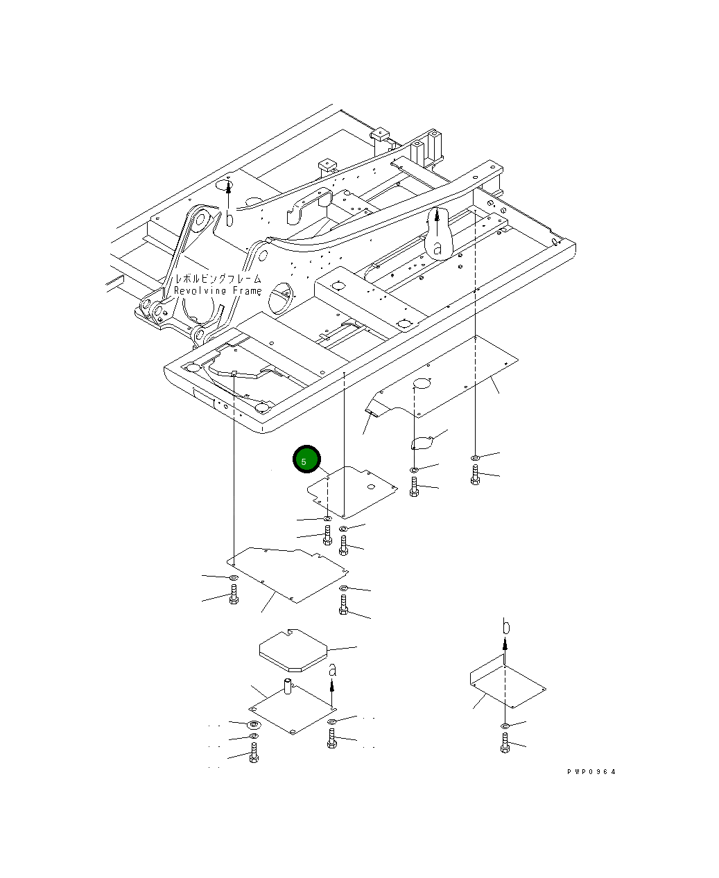 Крышка 21P-54-K3451 Komatsu