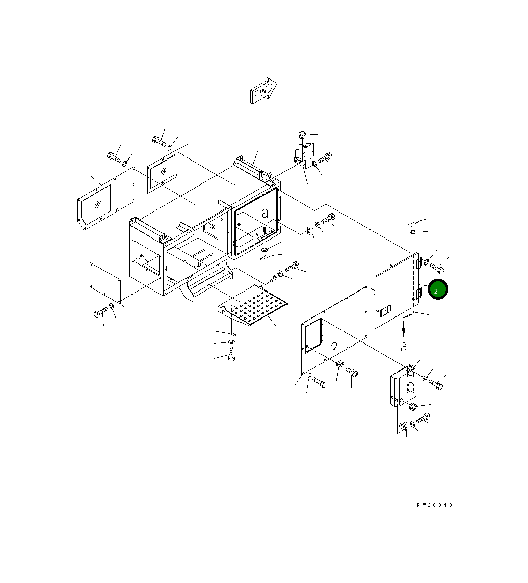 Крышка 8255-68-4340  Komatsu