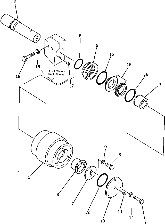 Крышка 205-30-65652 Komatsu