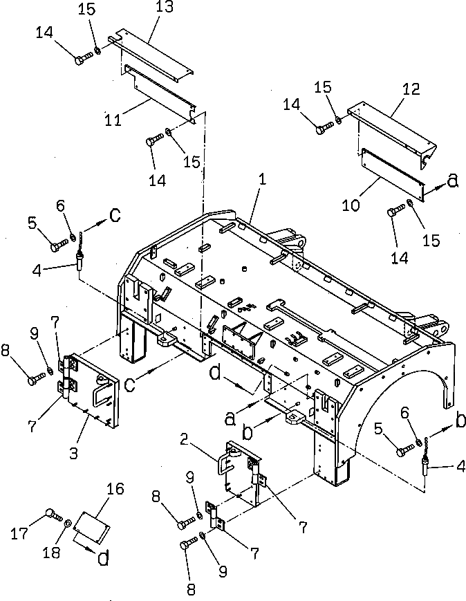Крышка 262-06-54351 Komatsu
