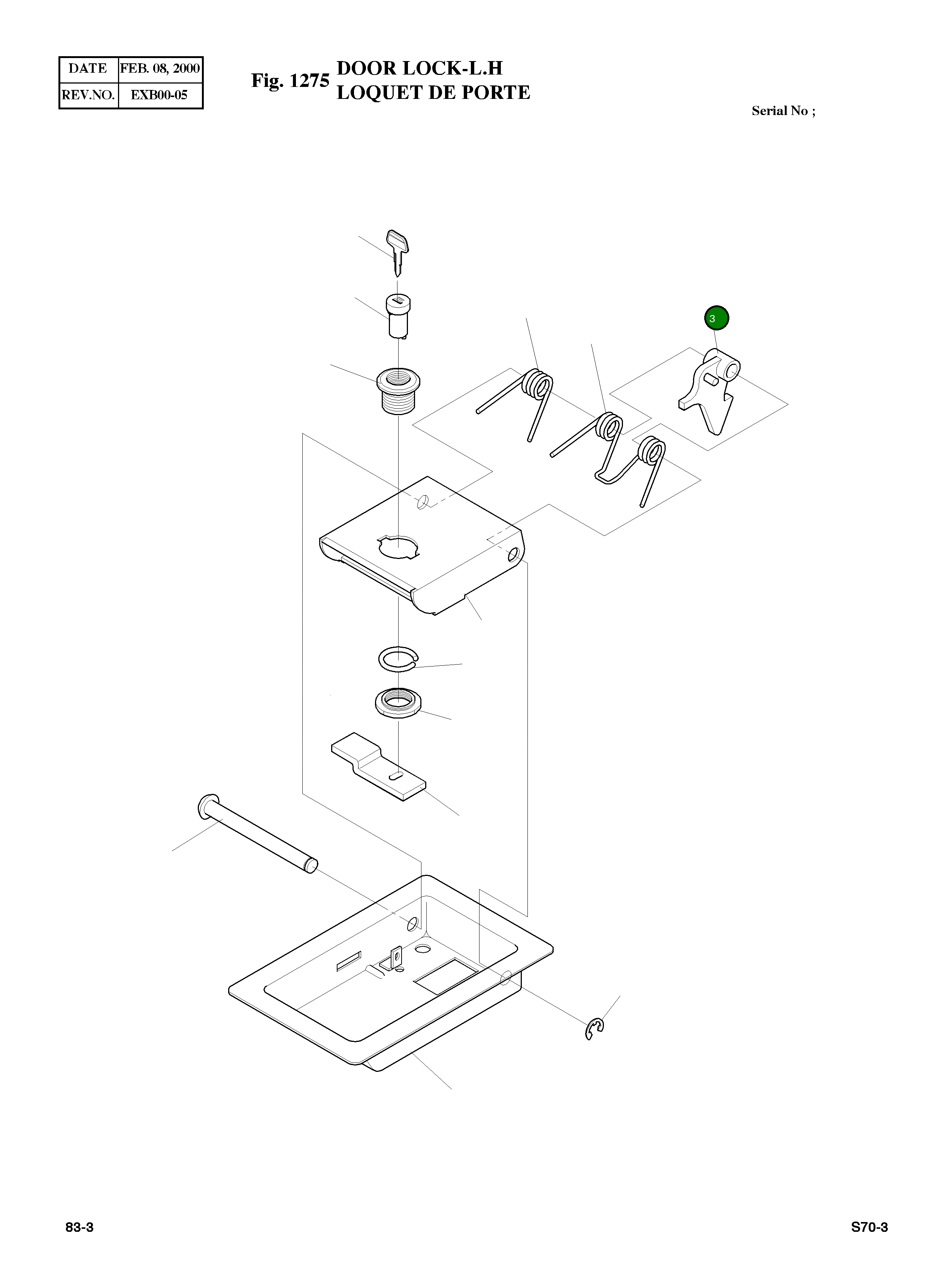 Рычаг 2125-9023-03 Komatsu