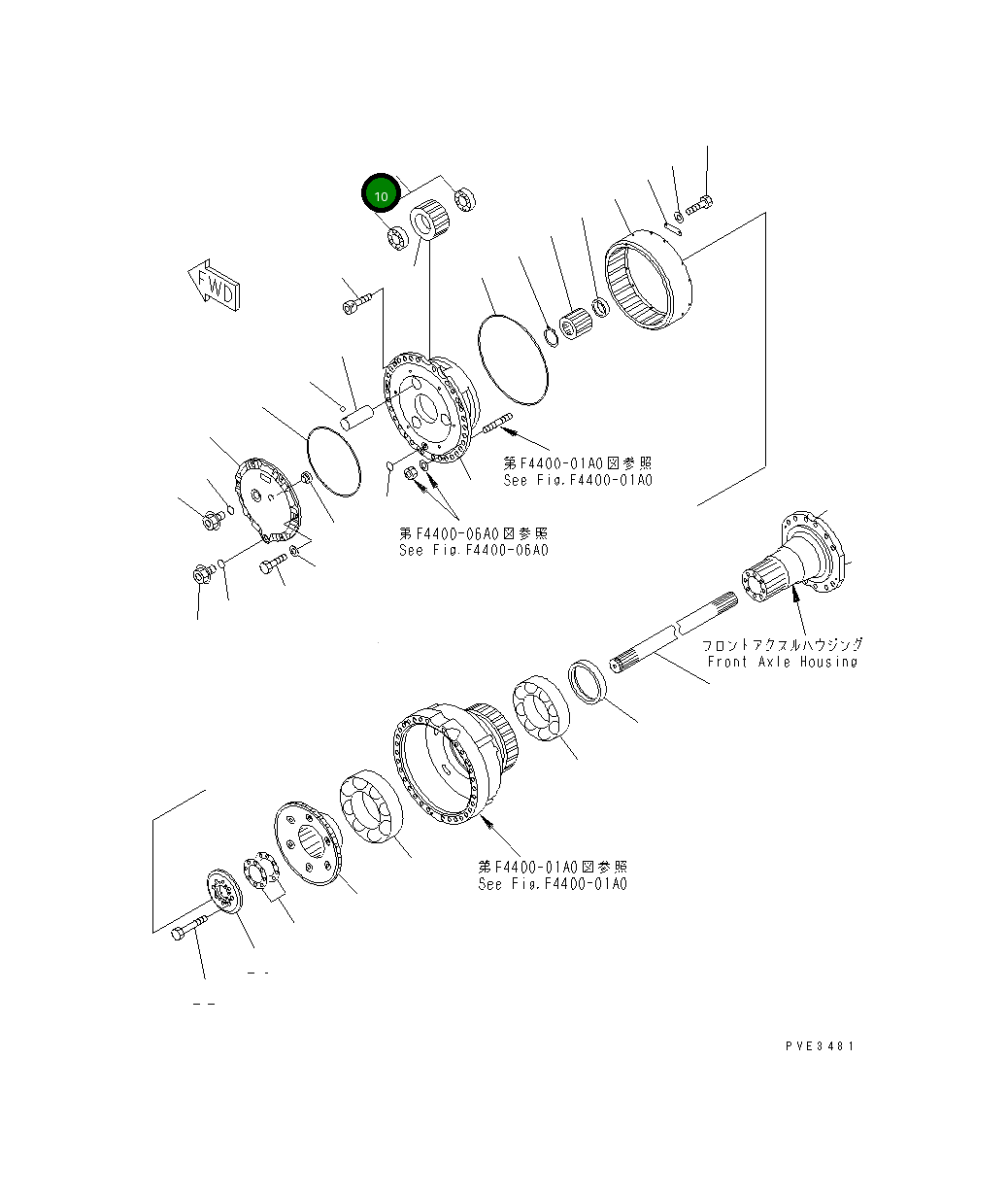 Подшипник 425-22-12570 Komatsu