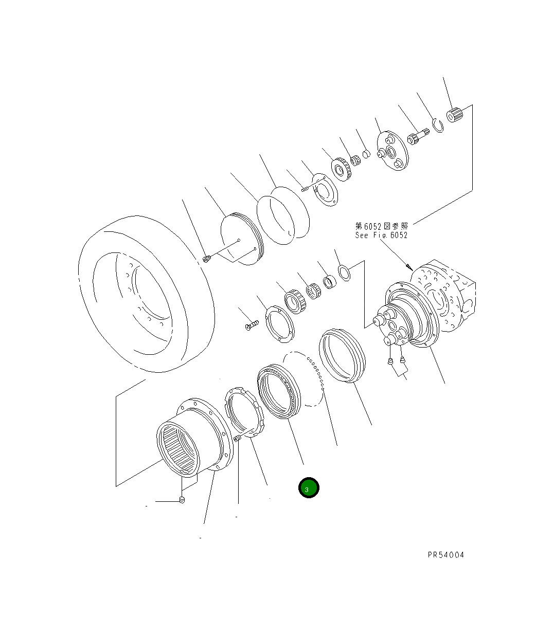 Подшипник KB20941-60505  Komatsu