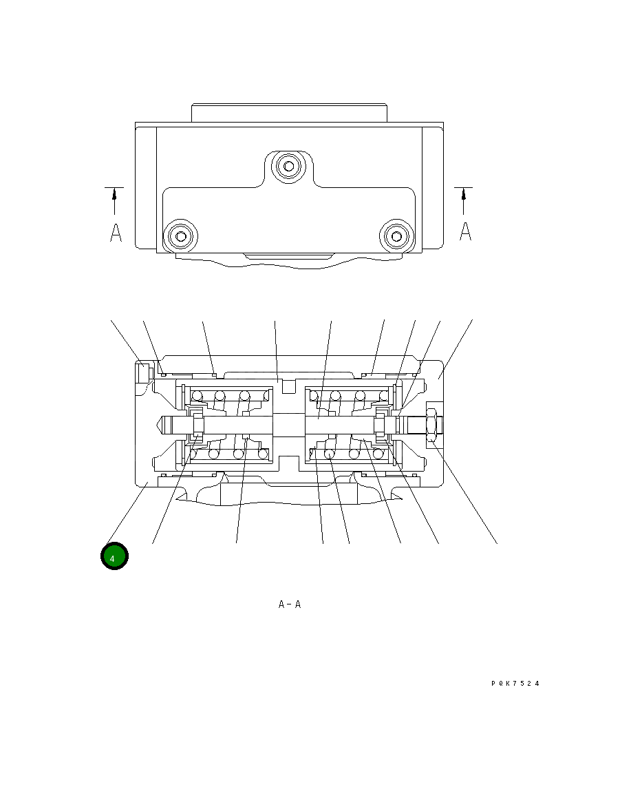 Крышка UC1704362814 Komatsu
