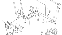 Кронштейн 22W-43-11280 Komatsu