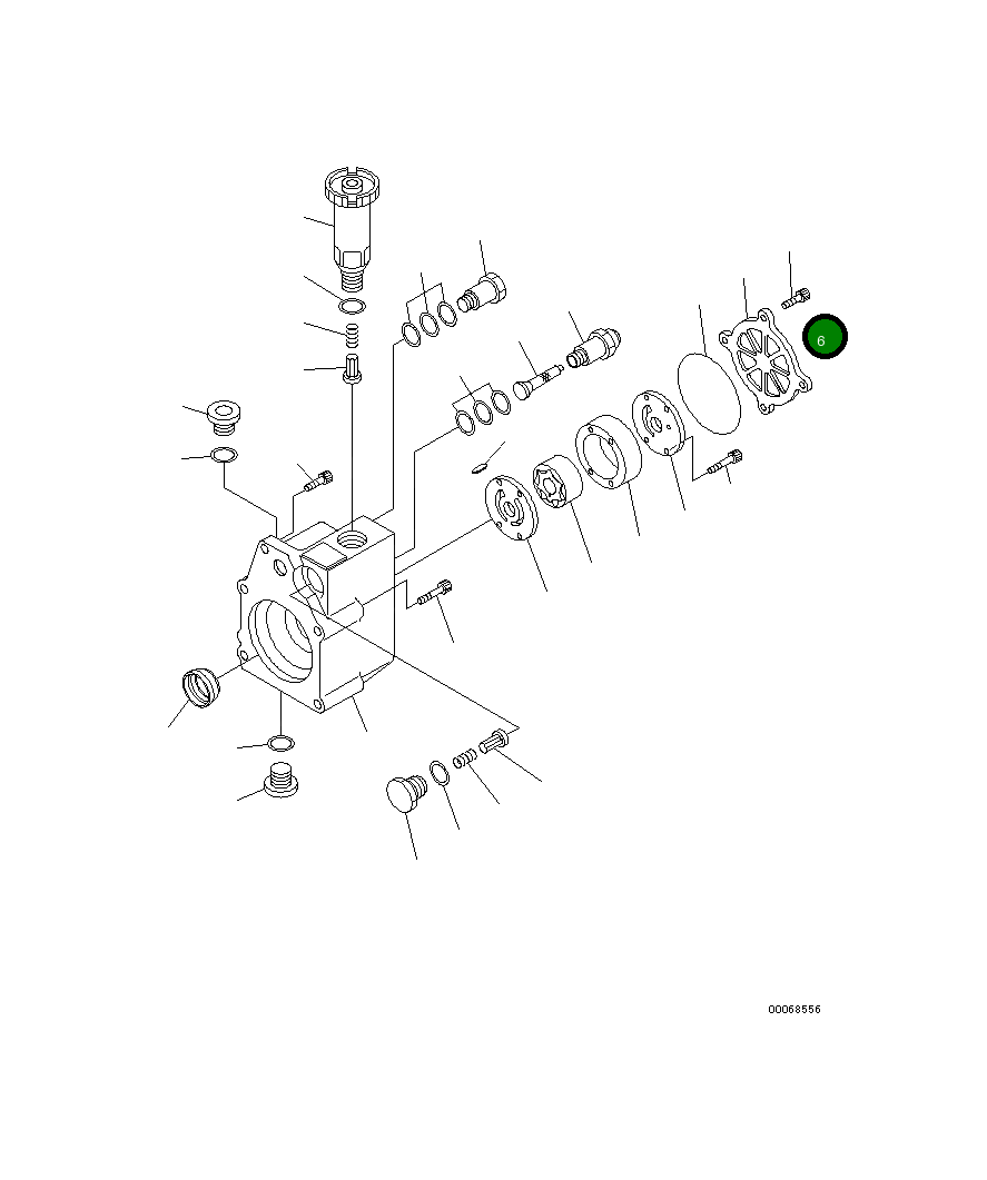Крышка ND094251-0050  Komatsu