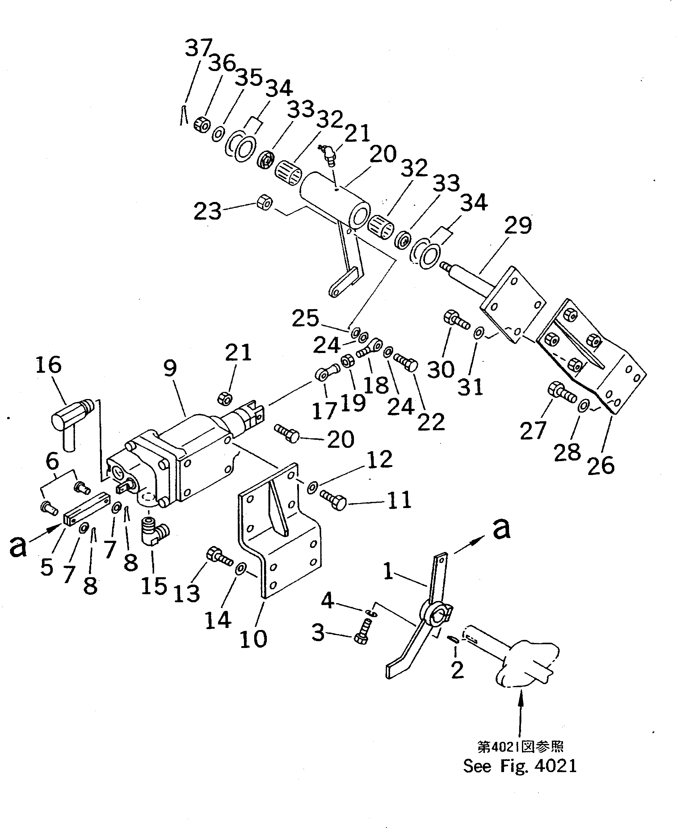 Рычаг 569-92-63320 Komatsu
