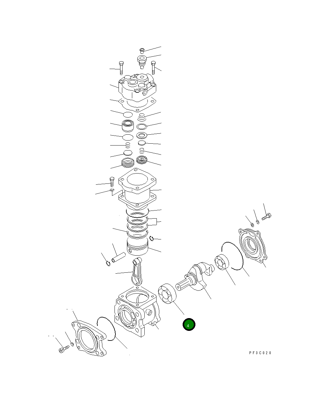 Подшипник DK035620-7000 Komatsu