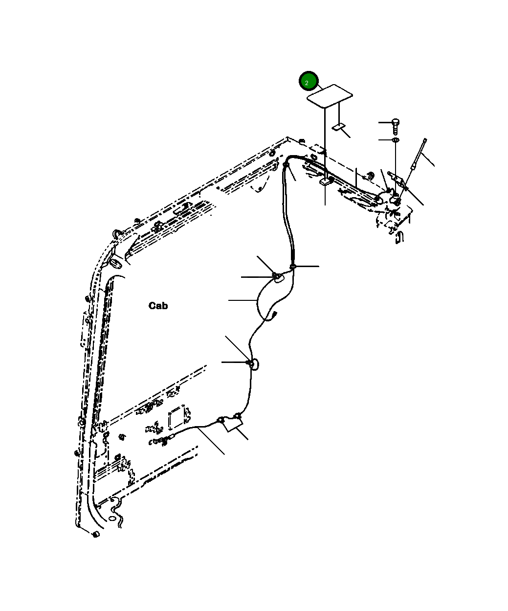 Крышка 22P-53-18951  Komatsu