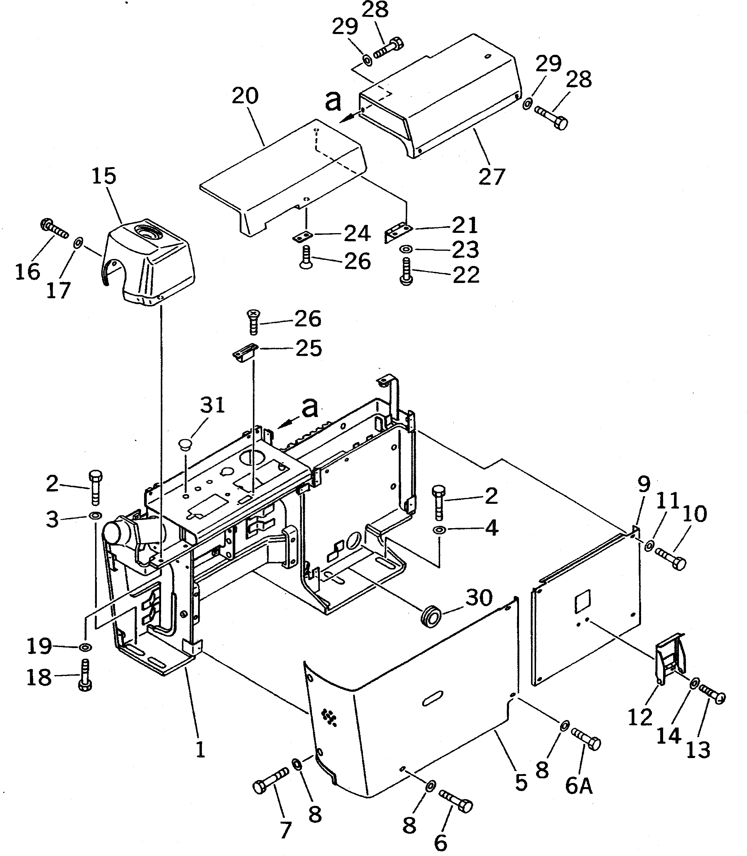 Крышка 208-43-51130 Komatsu
