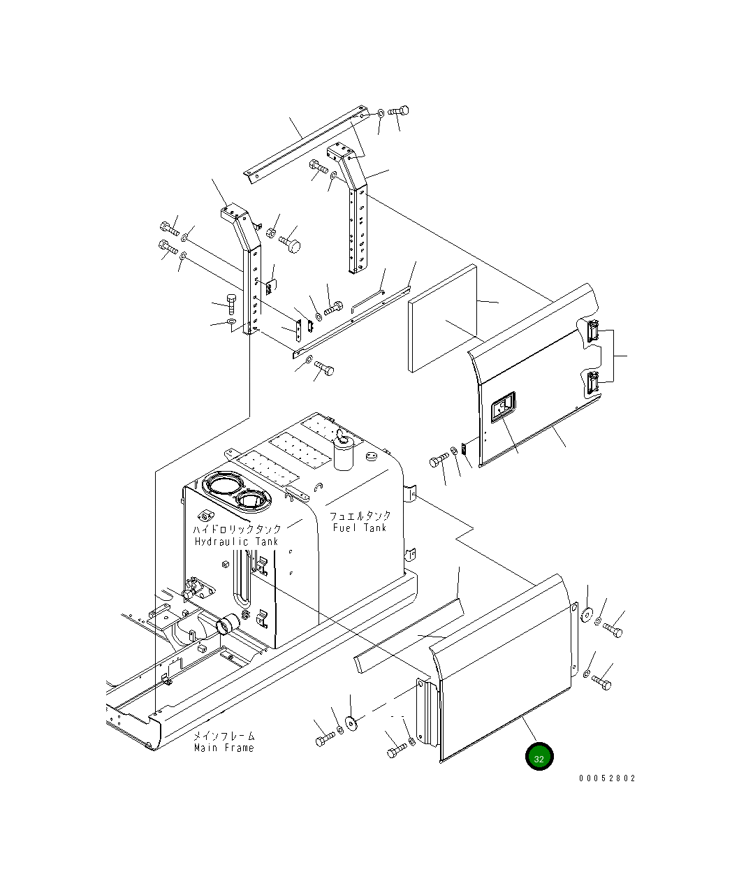 Крышка 8240-54-1531  Komatsu