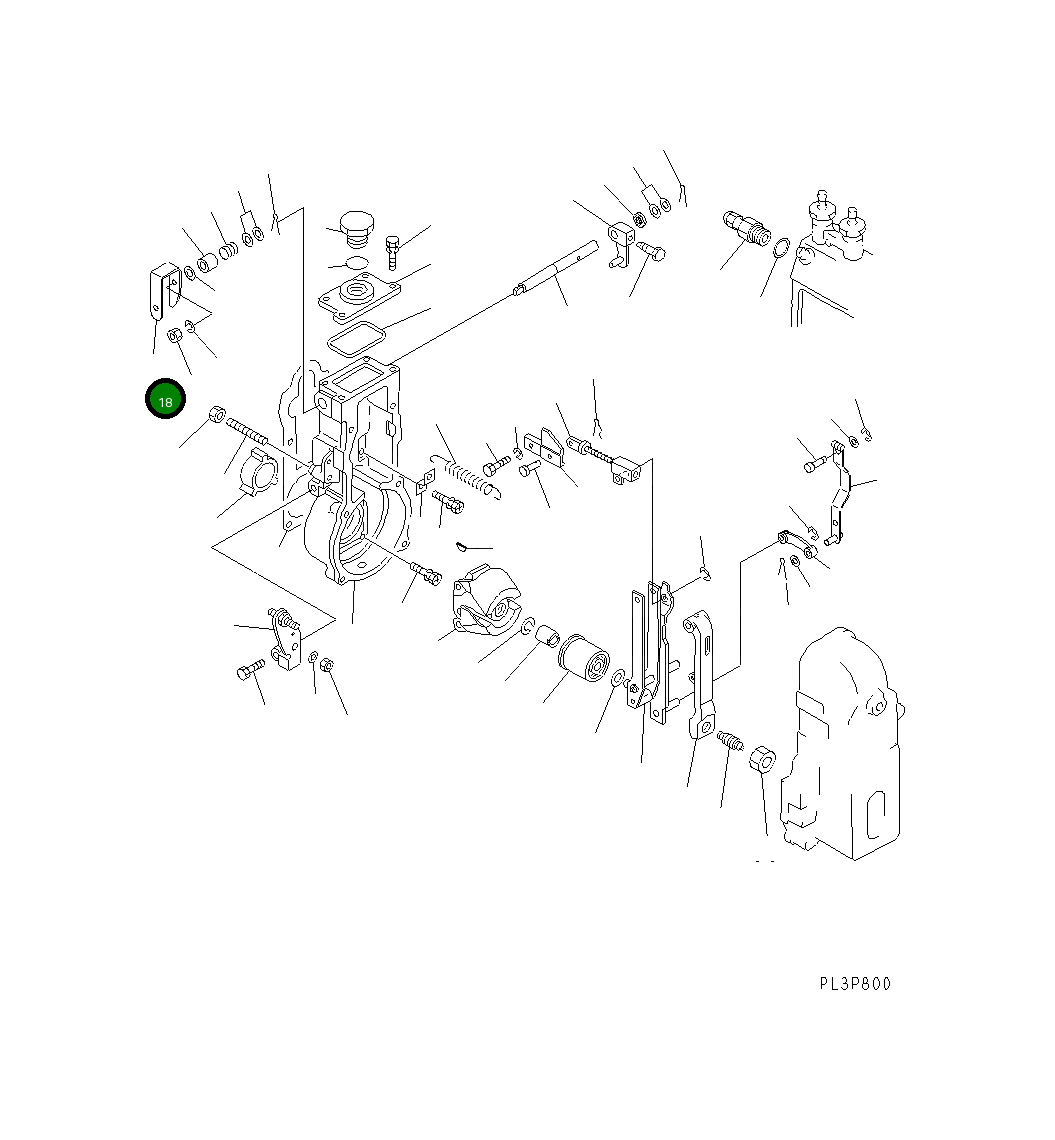 Рычаг DK154382-4500 Komatsu