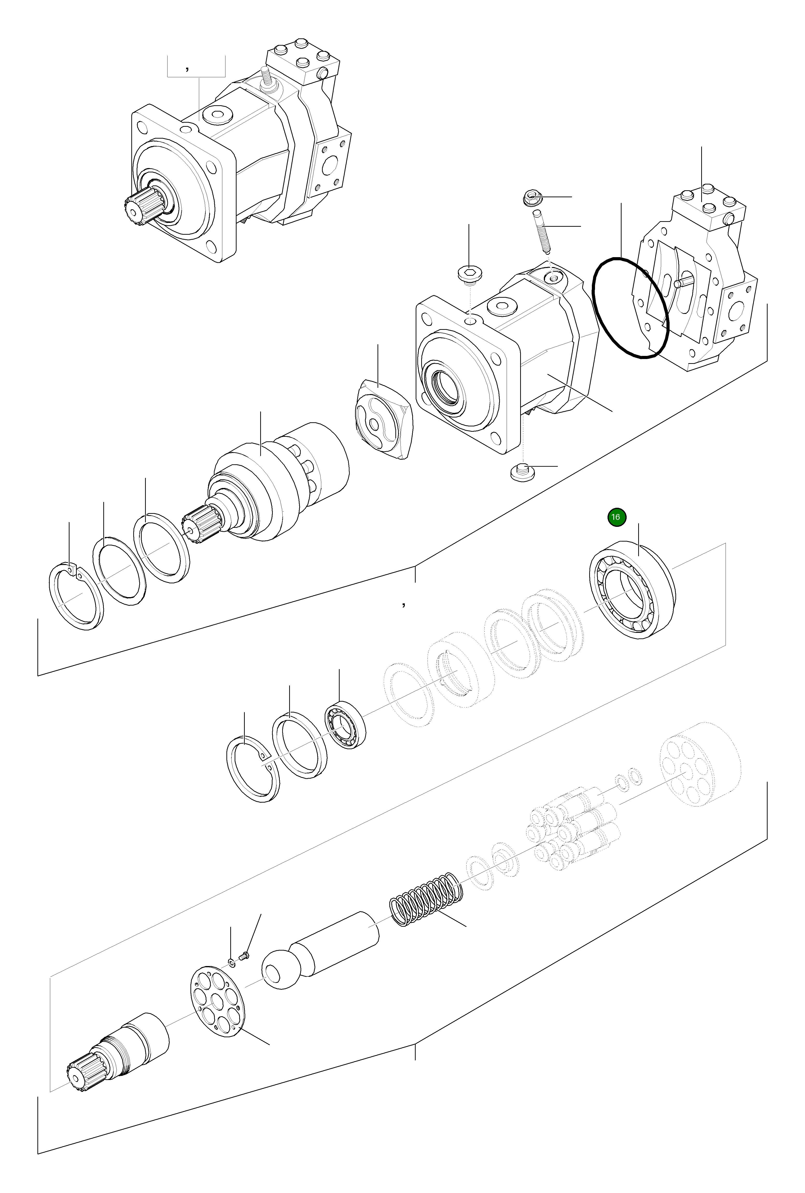 Подшипник 42U-17-H0R71 Komatsu