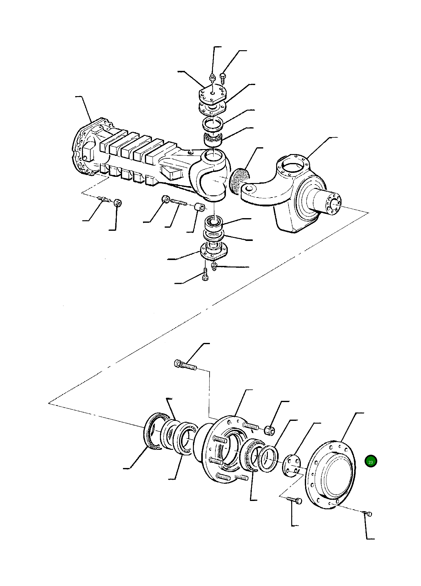 Крышка HU2960661 Komatsu