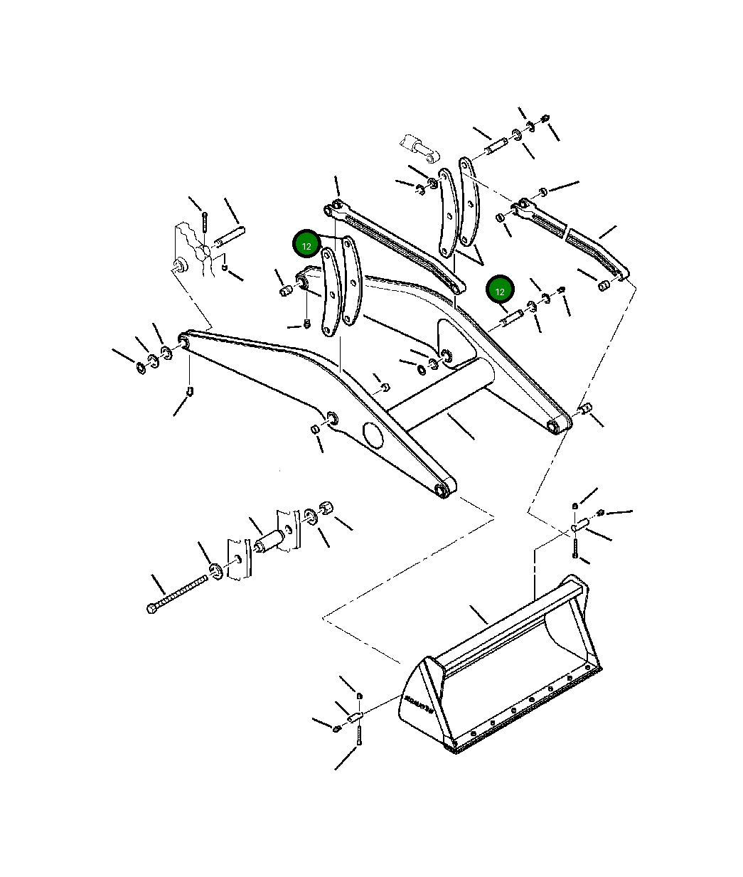 Рычаг 312602600 Komatsu