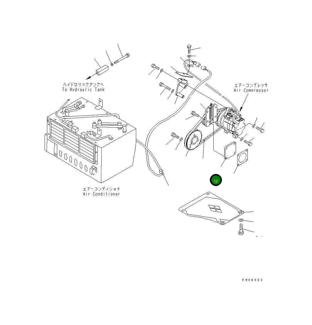 Крышка YMD4240-01871 Komatsu