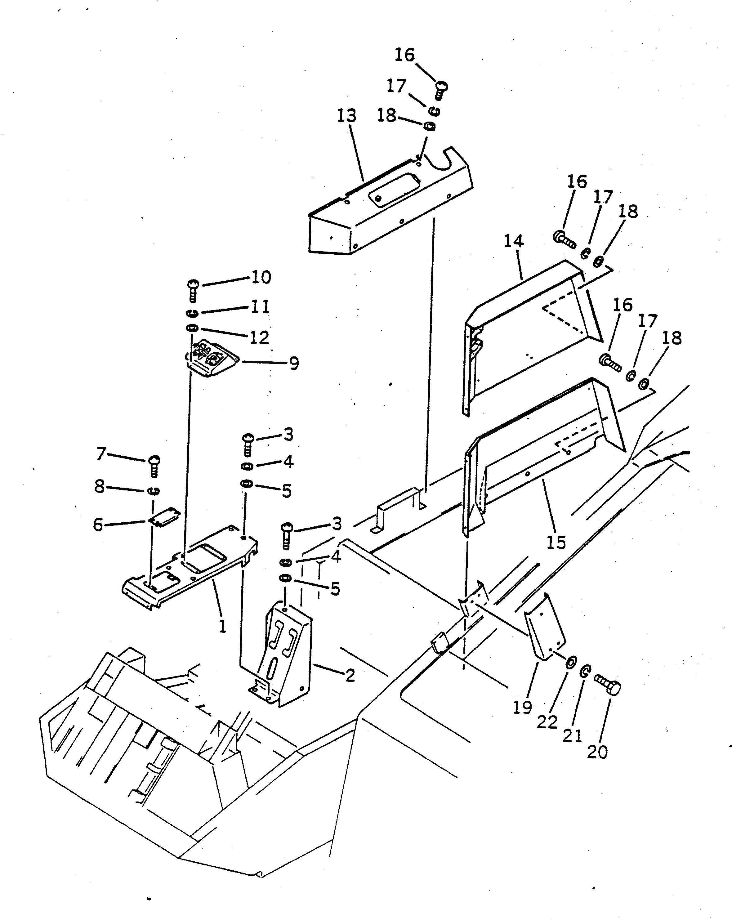 Крышка 22X-54-12552 Komatsu
