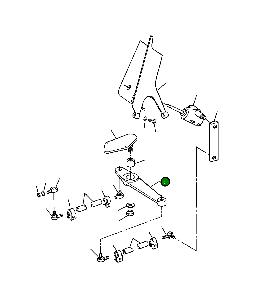 Рычаг 1133 635 C1 Komatsu