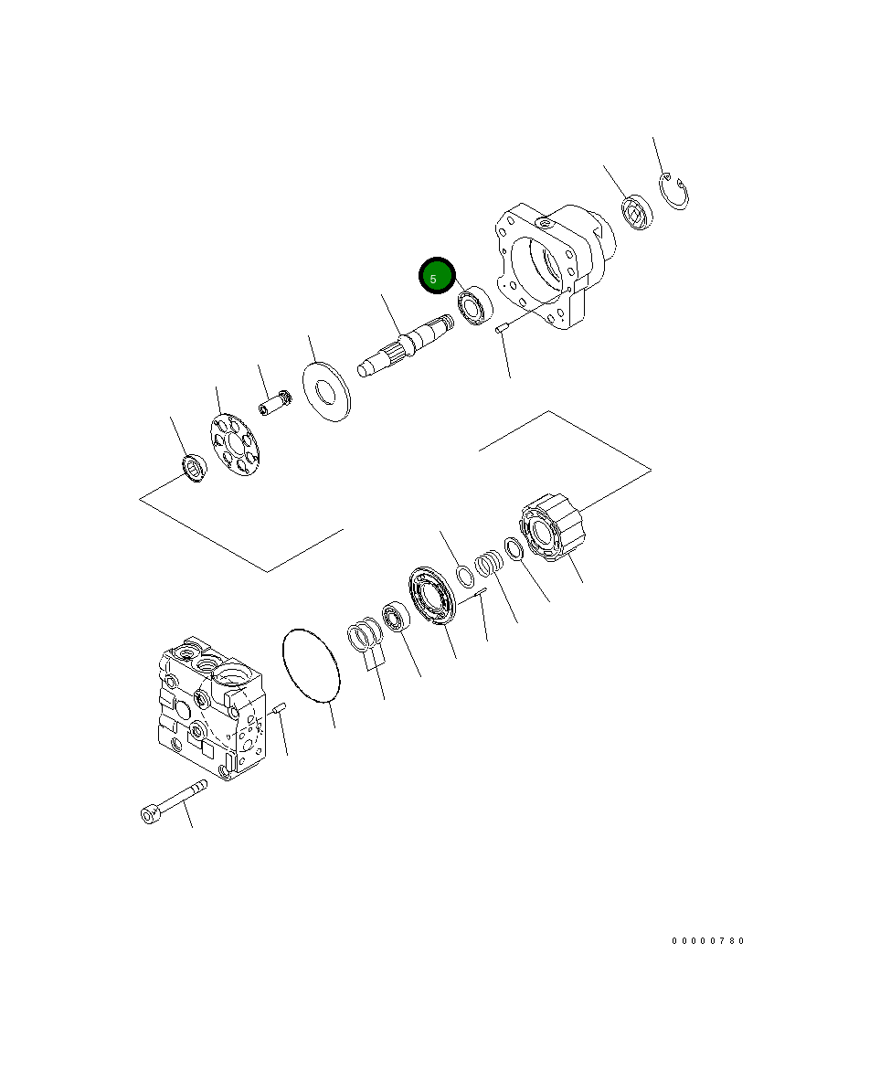 Подшипник 708-7R-12220 Komatsu