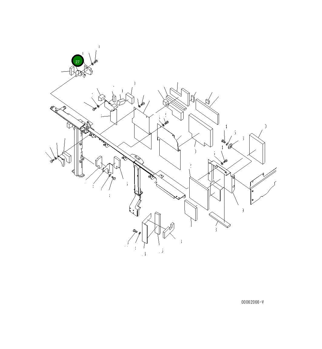 Крышка 21M-54-23641  Komatsu