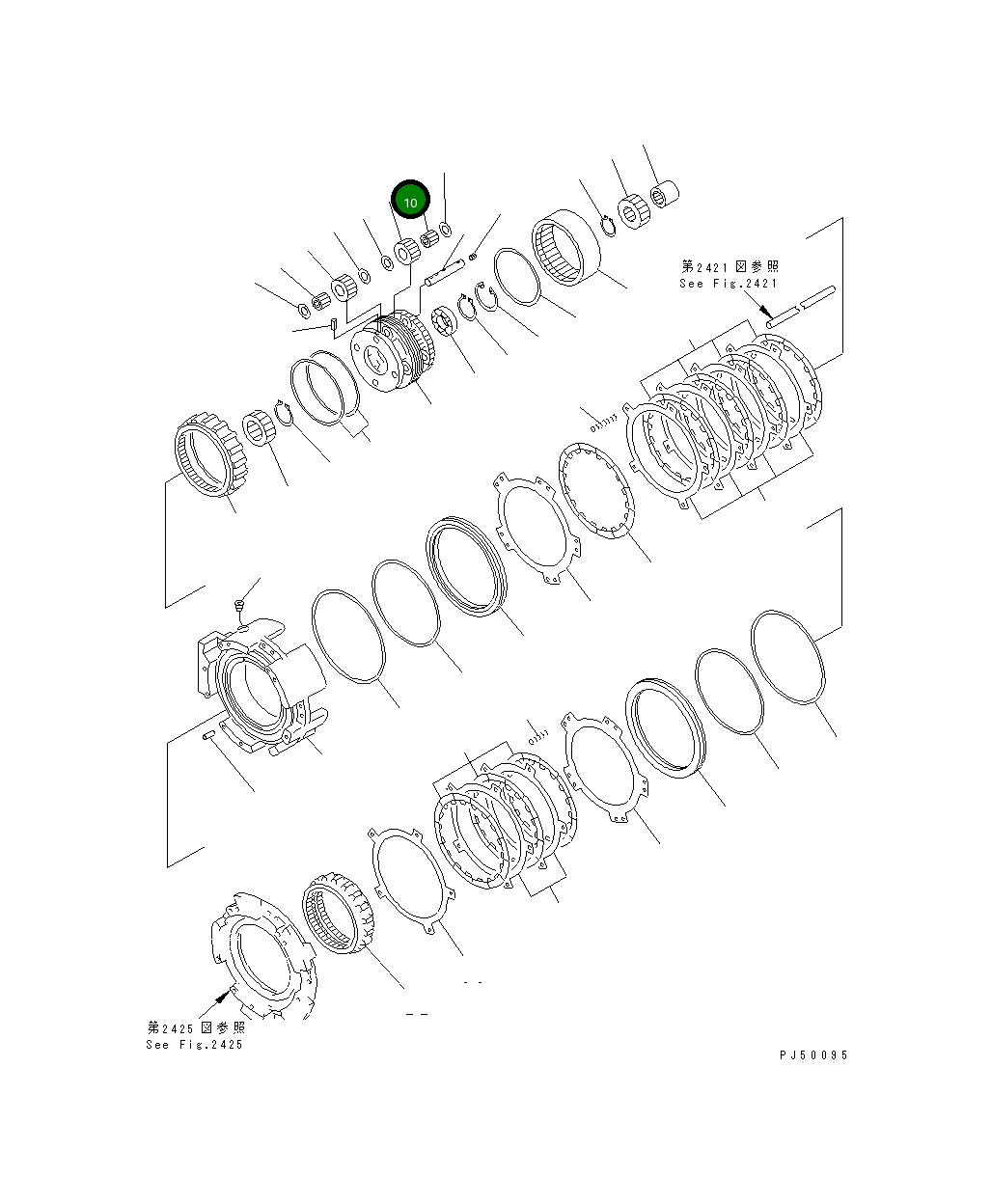 Подшипник 23E-15-19420 Komatsu
