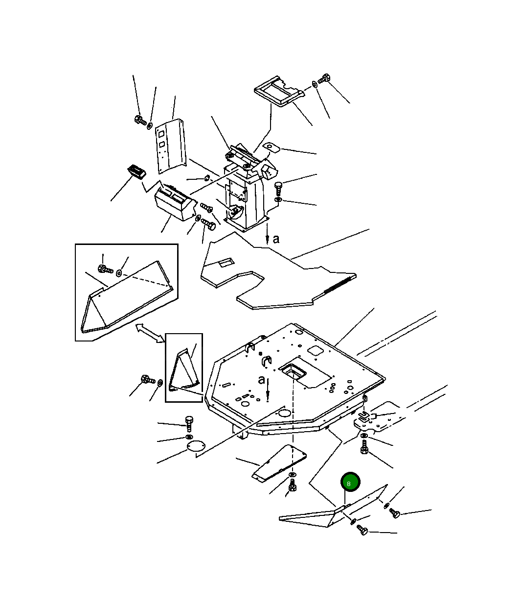 Крышка, LH 419-54-13240 Komatsu