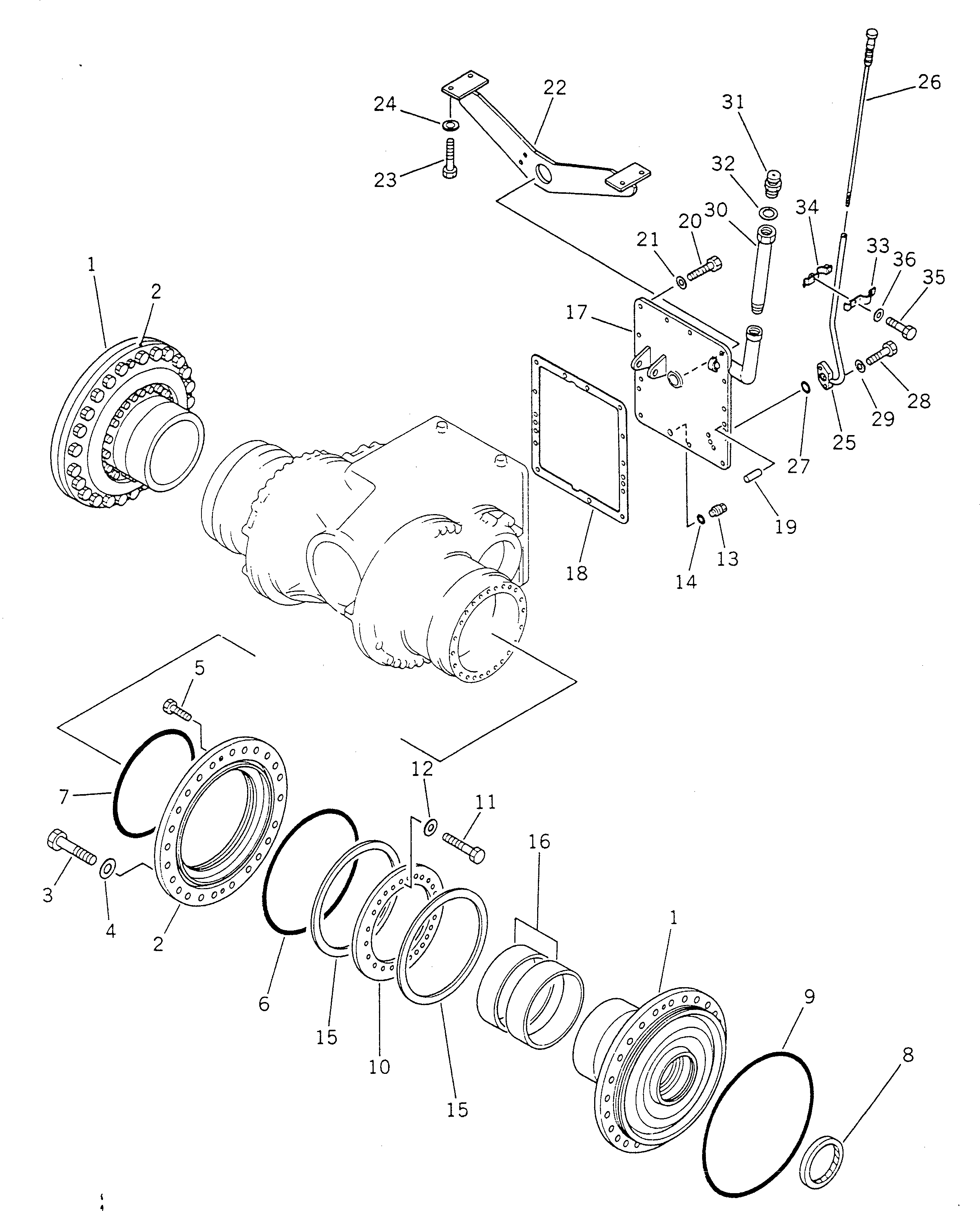 Крышка 234-A22-1290  Komatsu