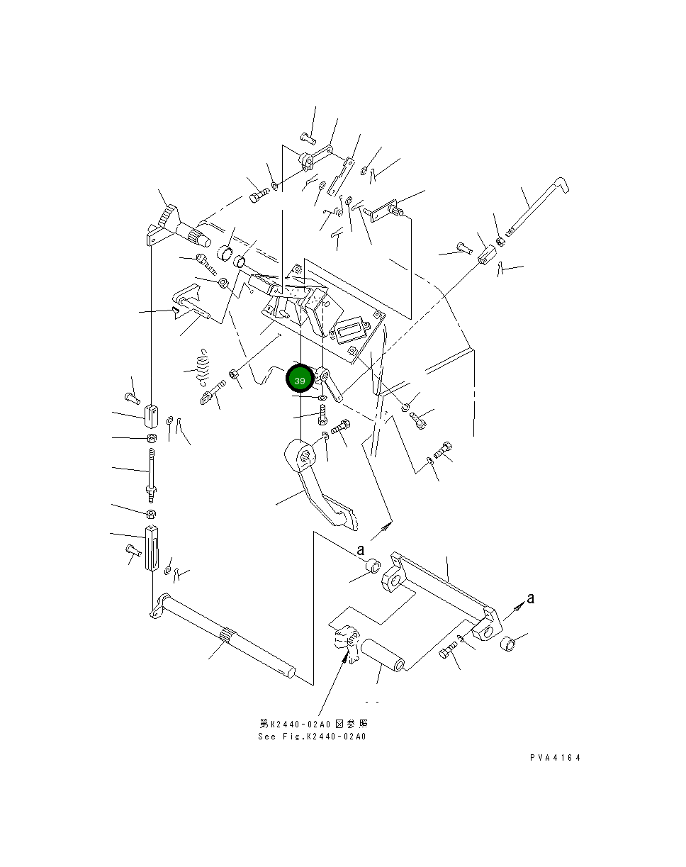 Рычаг 114-43-44260 Komatsu