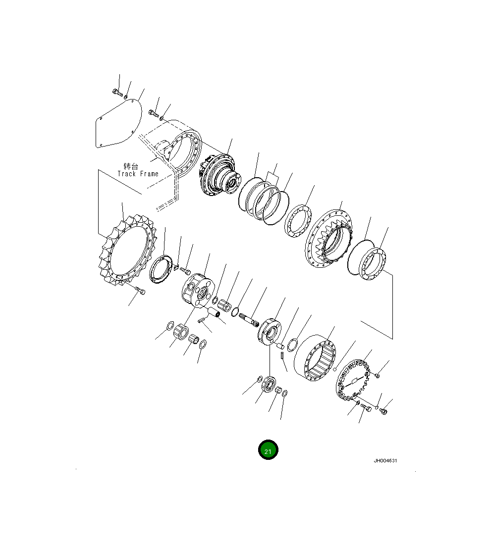 Подшипник 20Y-27-42310 Komatsu