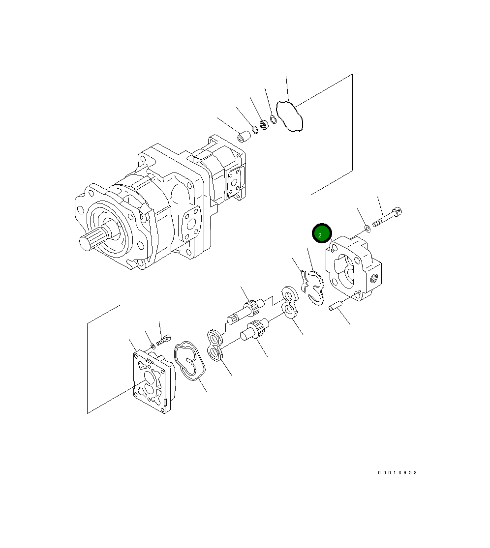 Крышка 705-40-18F30  Komatsu