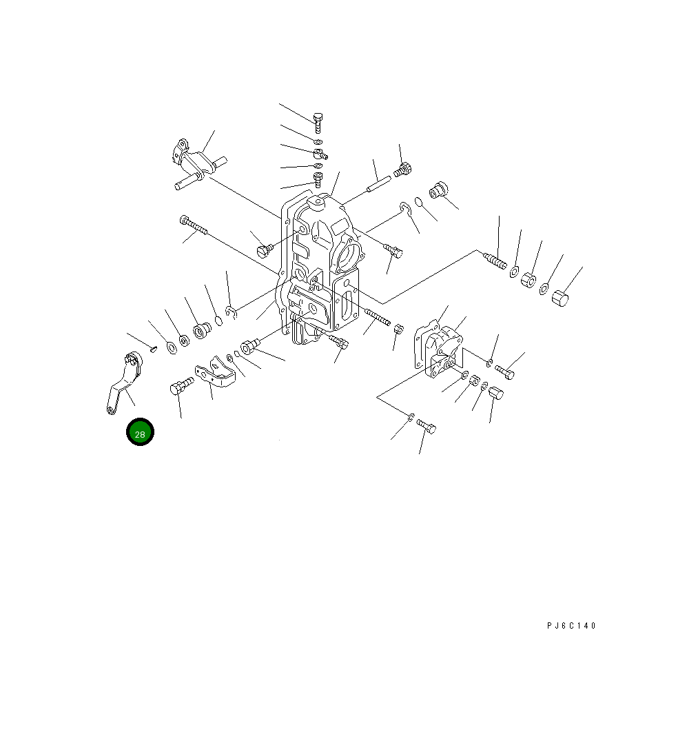 Рычаг DK154395-8120 Komatsu