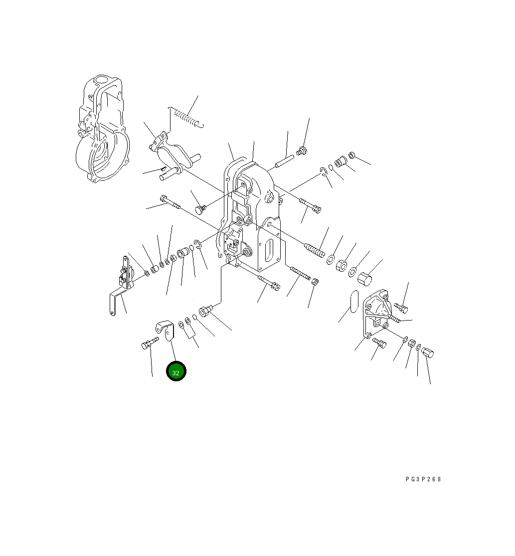 Рычаг DK154366-7300 Komatsu