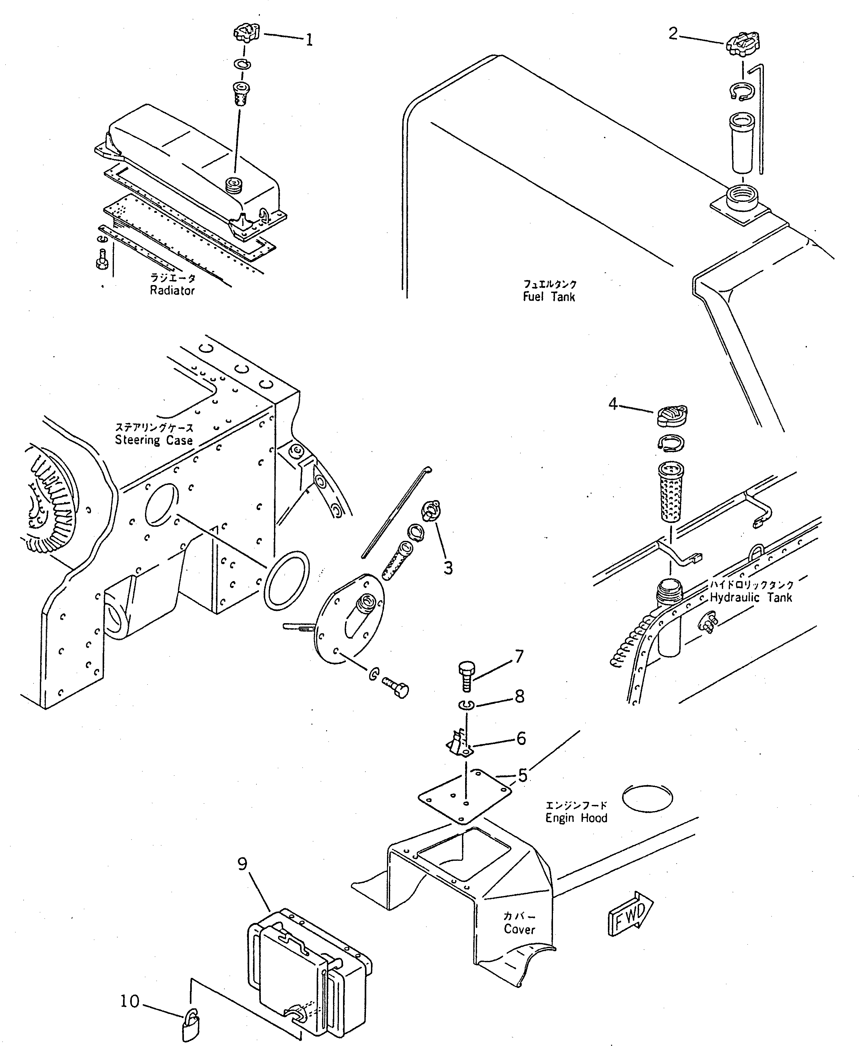 Крышка 178-54-12330 Komatsu